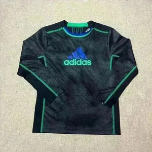 Adidas Long Sleeve Athletic Shirt Climalite Boys Size 6 A0020